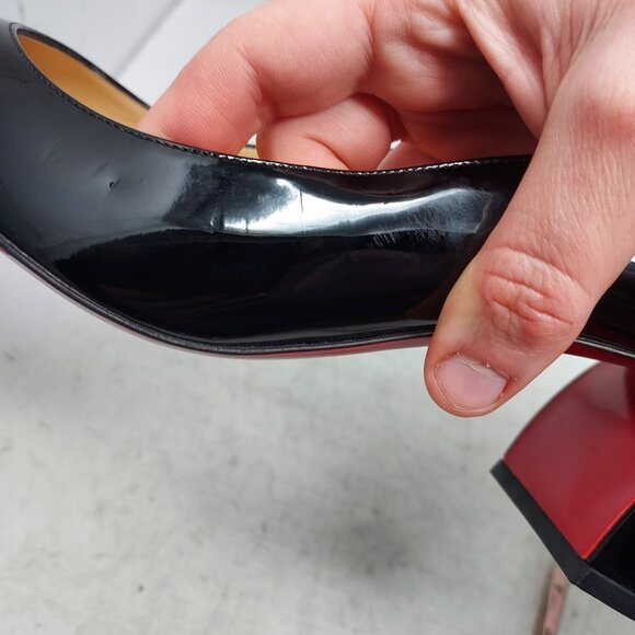 Christian Louboutin Black Miss Sab Patent Pump - Picture 7 of 11